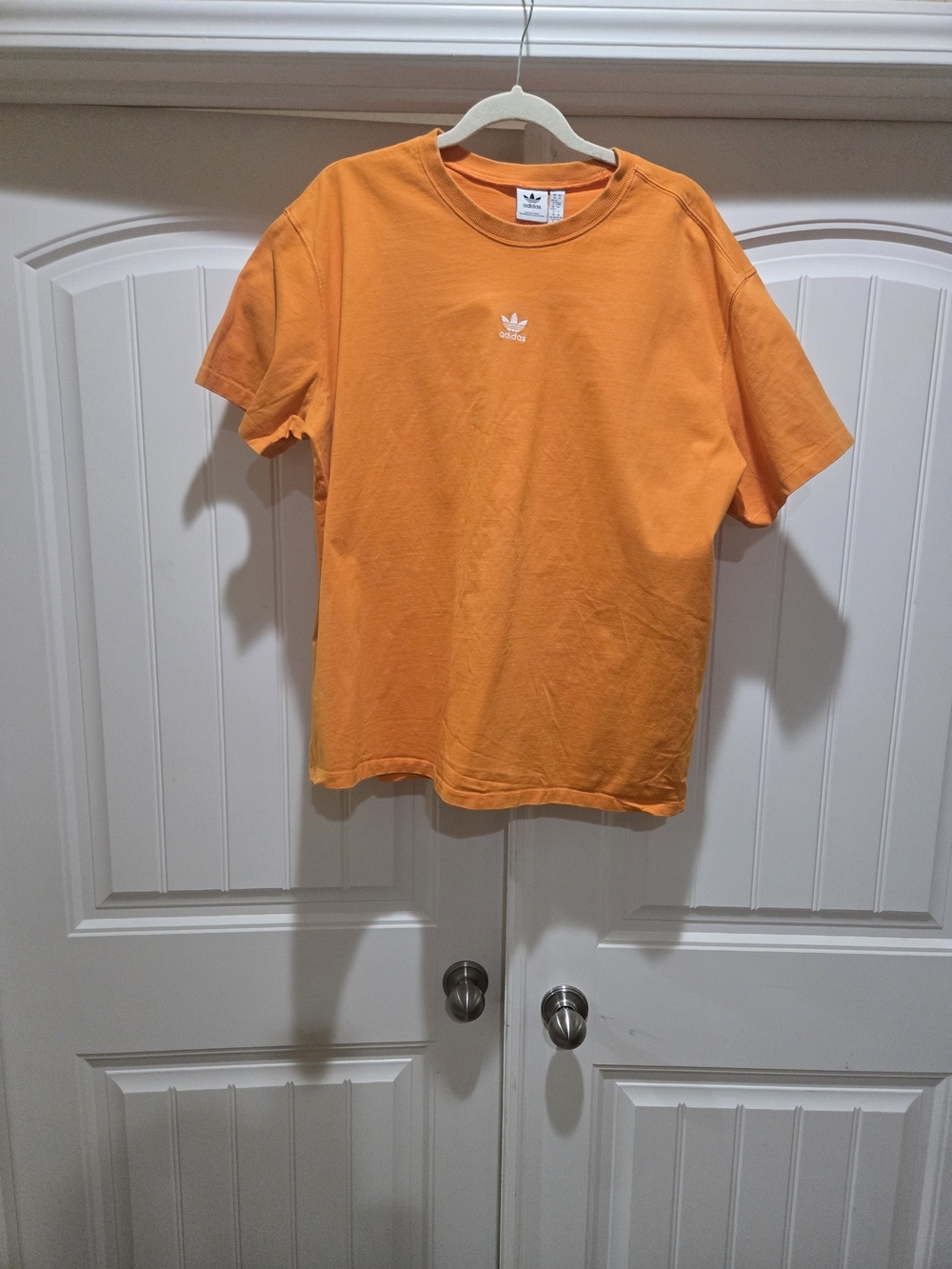 adidas Orange Trefoil Crewneck T-Shirt, Size 1X